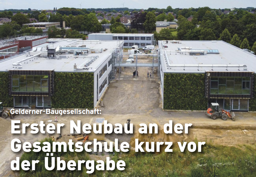 Erster Neubau an der Gesamtschule kurz vor der Übergabe